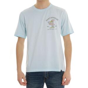 T-SHIRT STAMPA AZZURRO